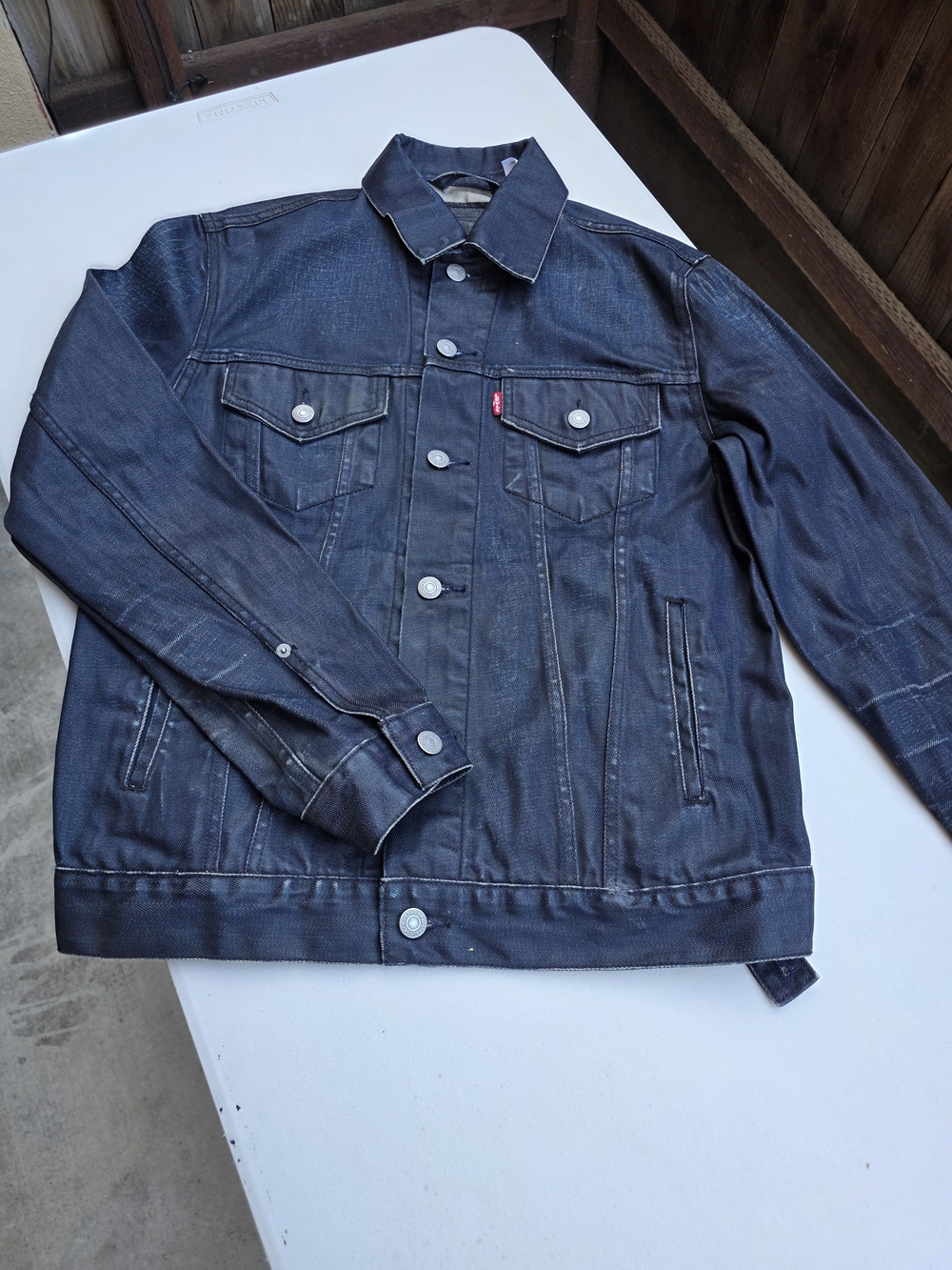 Levi's Men's Dark Indigo Denim Trucker Jacket